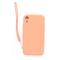 Evelatus iPhone XR Soft Touch Silicone Case with Strap Apple Pink