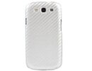 Samsung i9300 Galaxy S3 III white silver back case cover bumper maks