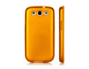 Samsung i9300 Galaxy S3 Gold Aluminium&amp;Silicone Back Case Cover Bumper maks
