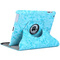 Apple iPad 2/3/4 Azul Flores 360 Diamond Blue Case Cover Stand maks 