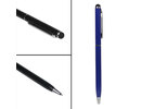 Stylus Ballpoint Metal Pen iPad iPod iPhone Galaxy Sony Xperia Z ATIV Tab Note Samsung LG Nokia HTC ZTE Asus Acer Tablet Smartphone Blue