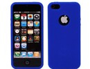 Apple iPhone 5 Blue Silicone Case Cover Bumper maks