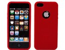 Apple iPhone 5 Red Silicone Case Cover Bumper Swirl maks