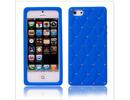 Apple iPhone 5 Luxury Diamond Blue Silicone Case Cover Bumper maks 