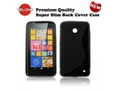 Telone Back Case S-Case gumijots telefona apvalks Nokia 630 / 635 Lumia Melns