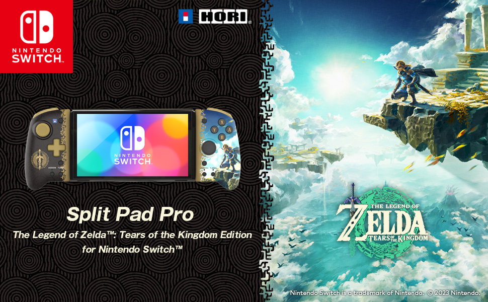 Zelda Split Pad Pro HORI Nintendo Switch Tears of the Kingdom TOTK