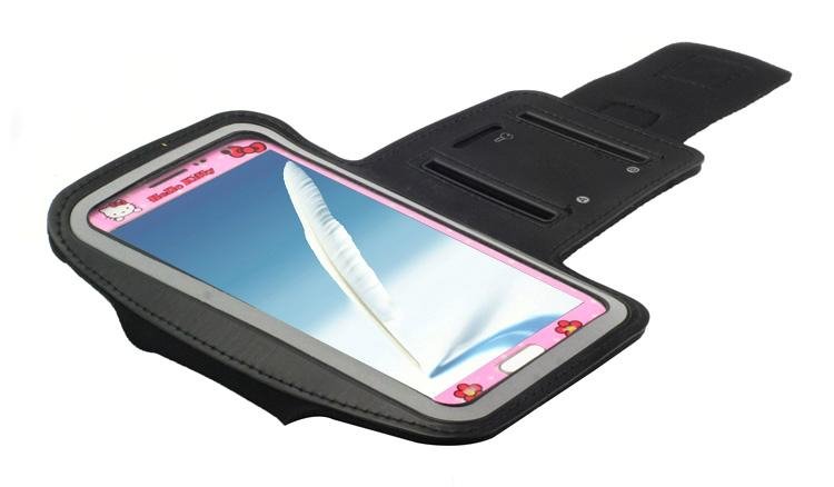 Samsung N7100 Galaxy Note 2 II/Galaxy Note Sports Armband Running Gym Arm Cover Case Holder Bag maks sports fitness velo moto black