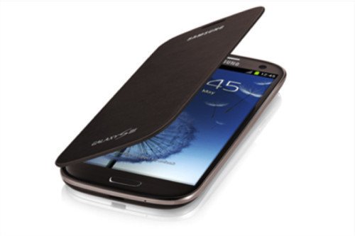 Samsung Galaxy i9500/i9505 S4 IV Flip Case Book Cover EF-FI950BAEGWW Sedna Brown maks 