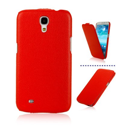 Samsung i9205 Galaxy Mega 6.3 Leather Flip Case Cover Red maks 