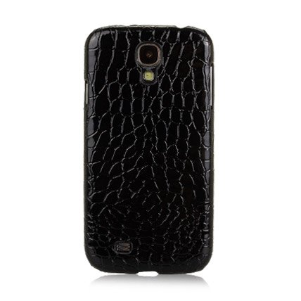 Samsung i9505/i9500 S4 Croco Back Case Cover Black maks 