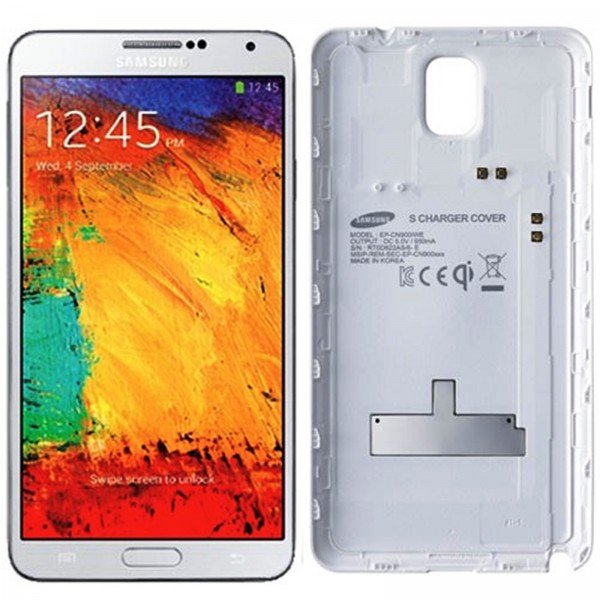 Samsung N9005 Galaxy Note 3 Wireless S Charging Cover Charger Battery EP-CN900IWEGWW White baterija lādētājs 