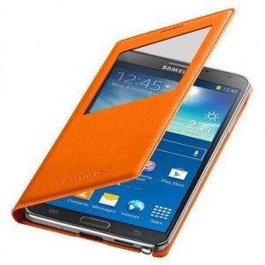 Samsung N9005 Galaxy Note 3 III Original S-View Cover Case Orange EF-CN900BOEGWW maks