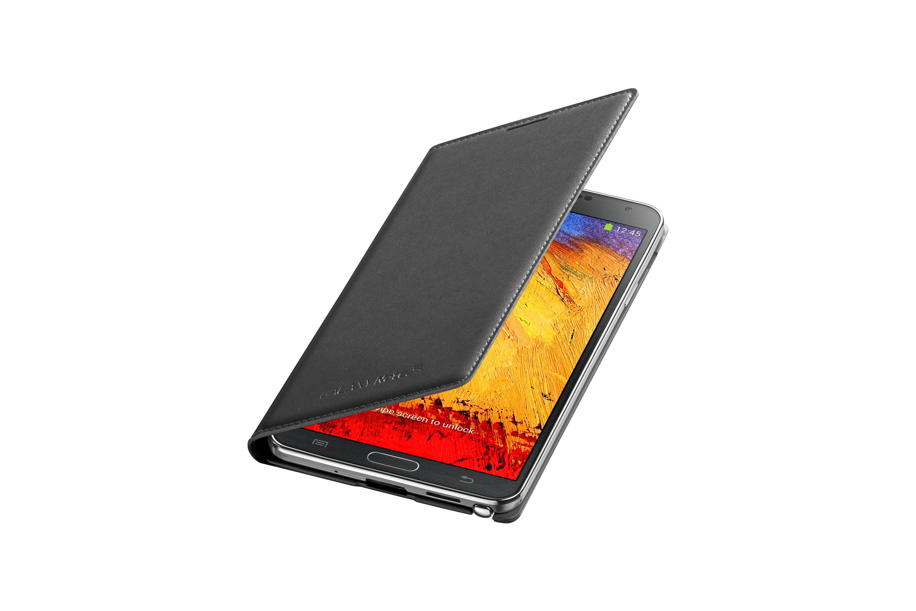 Samsung Galaxy Note 3 Neo N7505 Original Wallet Flip Case EF-WN750BBEGWW Cover Black maks