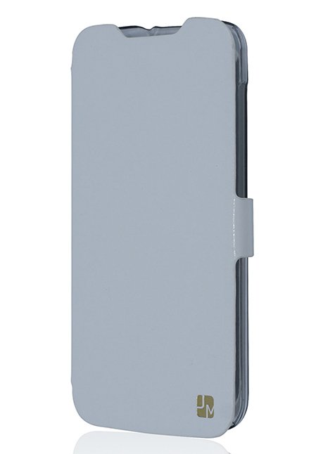 Samsung Galaxy J5 J500 Classic Flip Case Wallet Cover White Just Must maks balts