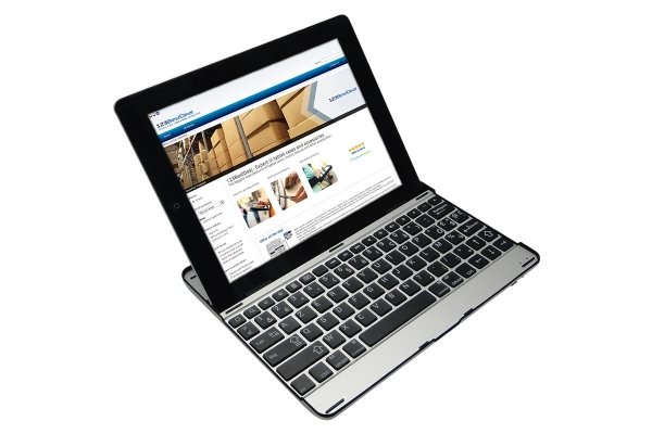 Apple iPad Air 5 Aluminium Keyboard Case Cover Stand maks klaviatūra