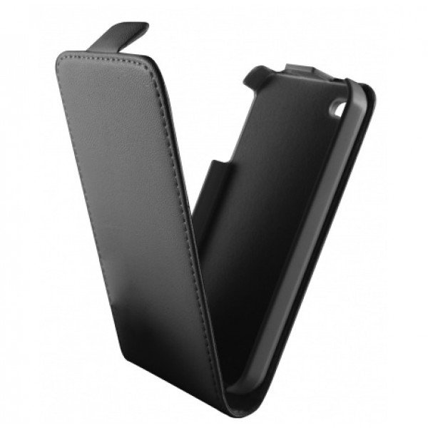 Apple iPhone 4/4S Satin Flip Case Cover Black maks