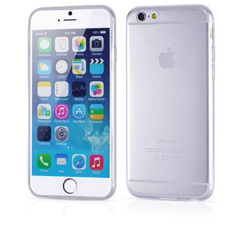 Apple iPhone 6 Plus 5.5 Soft Silicone Back Case Cover Bumper Clear maks 