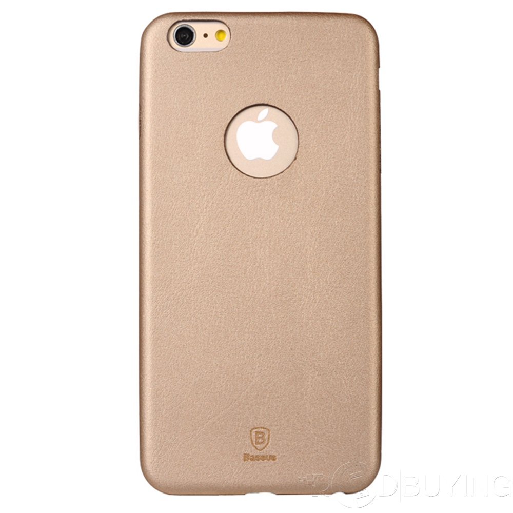 Apple iPhone 6/6S 4.7 Gold Leather 1mm Ultra Thin Slim Back Case Cover maks