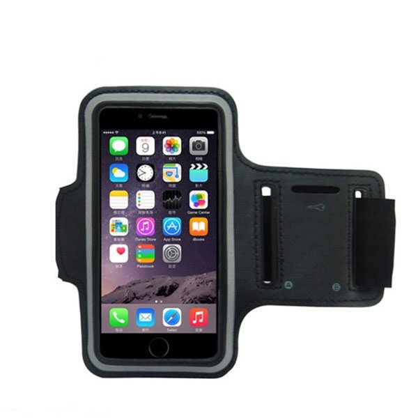 Apple iPhone 6/6S Plus 5.5 Sports Armband Running Gym Arm Strap Cover Case maks sports fitness velo moto black