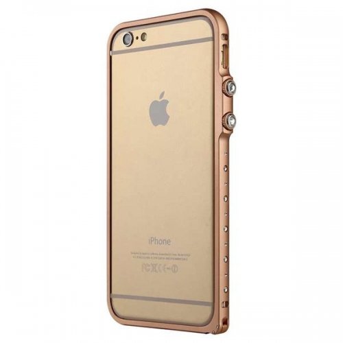 iPhone 6+/6s+ Baseus Eternal Series Bamperis (Rozā Zelts)