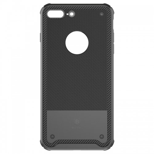 iPhone 7 Plus Baseus Shield Maciņ&scaron; (Melns)