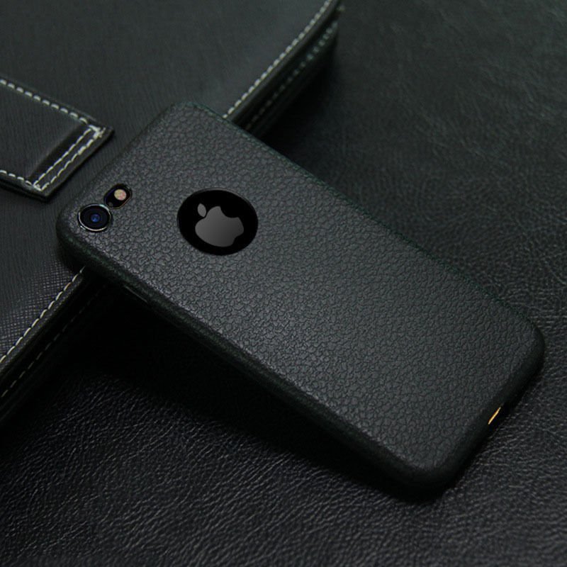 Apple iPhone 6/6S Luxury Ultra-thin Slim PU Leather Soft Back Case Cover maks vāciņš