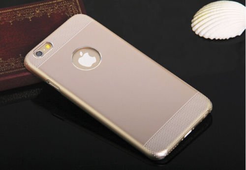 Apple iPhone 6/6S Gold Luxury Ultra Thin Little Dots Metal Hard Back Case Cover Maks