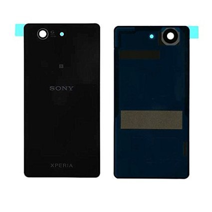 Sony D5803 Xperia Z3 Compact Black Original Battery Cover Panel Back Case Glass stikla baterijas vāciņš korpuss 