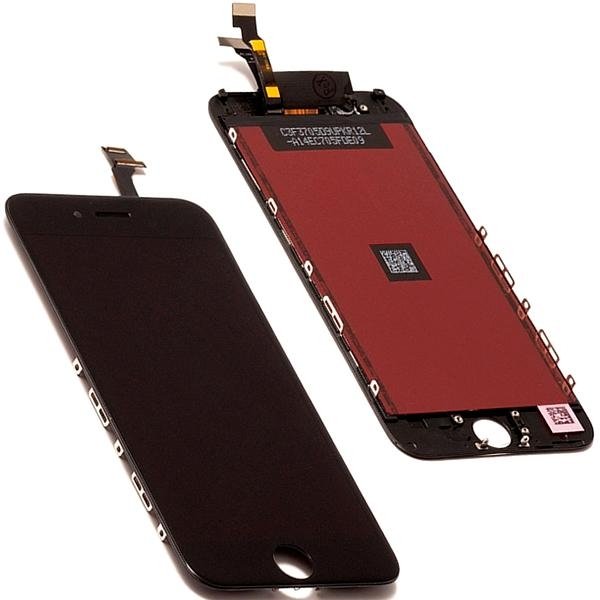 Apple iPhone 6 Plus ekrāns ar nomaiņu display touch screen displejs stikls black melns
