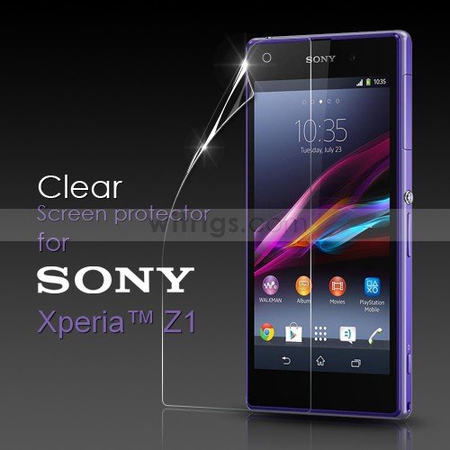 Sony Xperia Z1 Clear Screen Protector Case ekrāna aizsargplēve