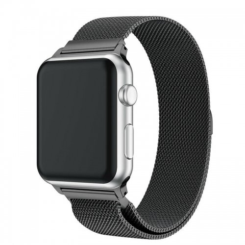 Apple Watch 42/ 44mm Milanese Siksniņa (Melna)