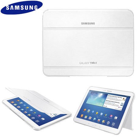 Samsung Galaxy Tab 3 10.0 P5200/P5210 Genuine Book Cover Case Polaris White EF-BP520BWEGWW 