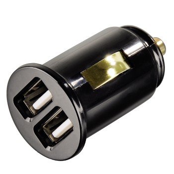 Hama Dual car charger gold adapter iPad 2/iPad3 iPhone 3/4/5 Samsung Galaxy Tab/Note autolādētājs 