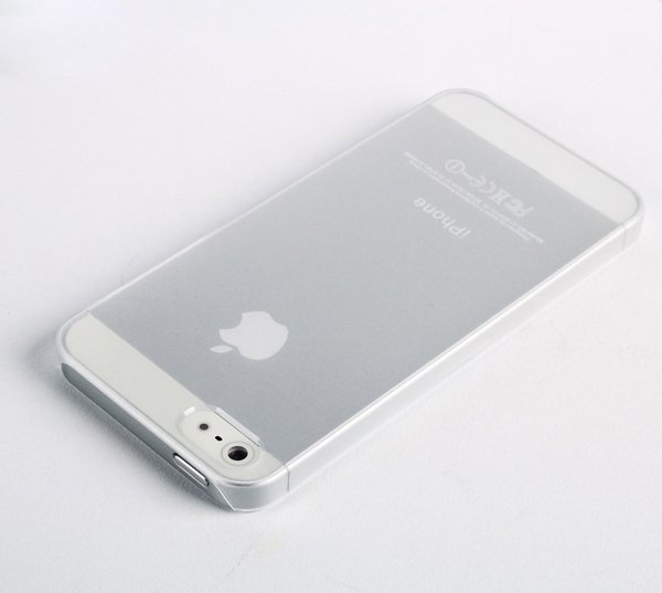 Apple iPhone 5 Ultra Thin Clear Snap on Silicone Case Cover Skin Back Case Cover maks vāciņš
