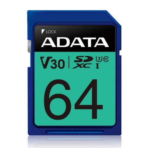 Adata MEMORY SDXC 64GB V30/ASDX64GUI3V30S-R