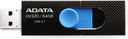 Adata MEMORY DRIVE FLASH USB3.1 64GB/BLACK AUV320-64G-RBKBL
