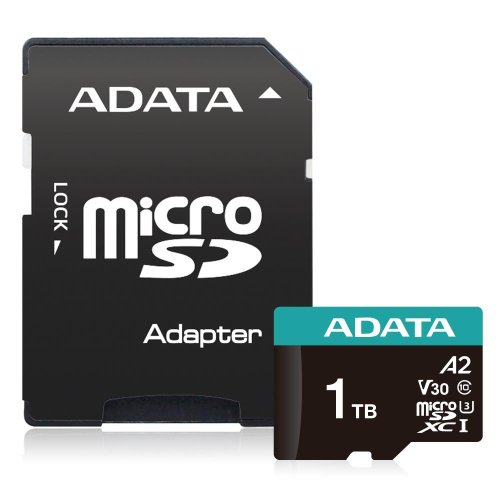 Adata MEMORY MICRO SDXC 1TB W/AD./AUSDX1TUI3V30SA2-RA1