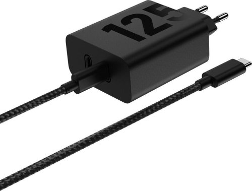 Motorola Original Type C Charger Dual Port 125W Turbo Power Black