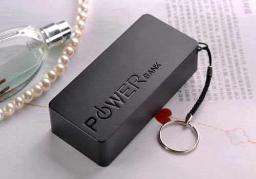 Portable Power Bank 5600mAh External Backup Battery Charger Black ārējā baterija akumulators lādētājs