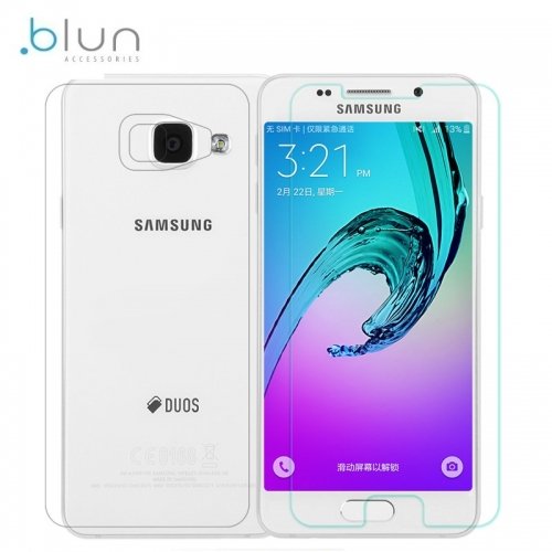 Blun Extreeme Shock 0.33mm / 2.5D Aizsargplēve-stiklss Samsung A310F Galaxy A3 Priek&scaron;a+Aizmugure (EU Blister)