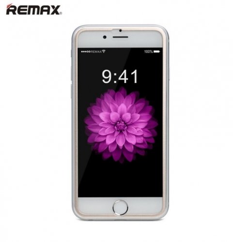 Remax Honor 0.2mm 9H Pilna izmēra Aizsargplēve-stikls ar zeltainu metāla rāmi priek&scaron; iPhone 6 6S 4.7inch
