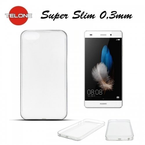 Telone Ultra Slim 0.3mm Back Case Huawei P8 Lite super plāns telefona apvalks Caurspīdīgs