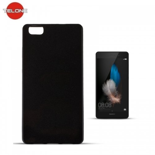 Telone Candy Super Plāns 0.3mm Silikongēla Telefona Apvalks ar spīdumiem Huawei P8 Lite Melns