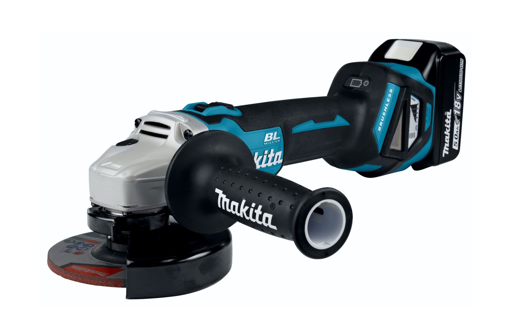 Makita DGA511Z Bezvadu leņķa slīpmašīna (bez akumulatora un lādētāja)