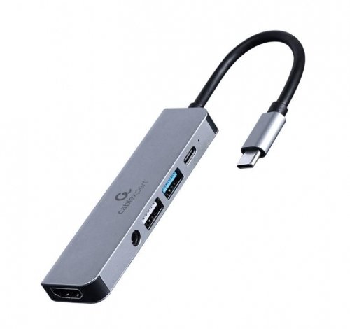Gembird I/O ADAPTER USB-C TO HDMI/USB3/5IN1 A-CM-COMBO5-02