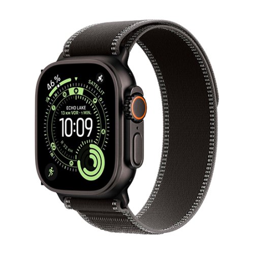 Apple Watch Ultra 3 (2025)  49mm Black Titanium Case with Trail Loop S/M - Black/Charcoal