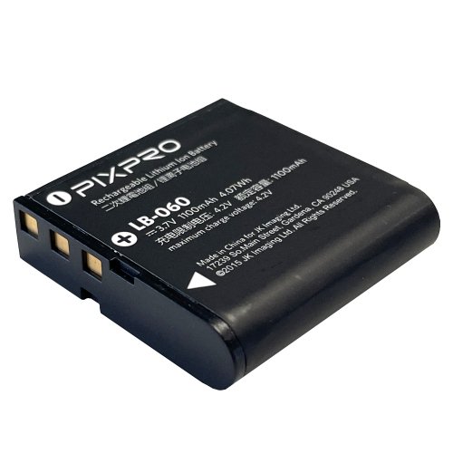 Kodak Pixpro LB-060 Lithium Ion Battery 3.7V 1100mAh 4.07Wh