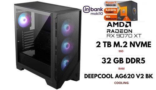 Gameroom PC| RYZEN 7 7800X3D, DDR5 32GB 6000MHz, NVME M.2 SSD 2TB, RX 9070 XT