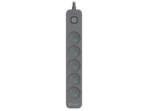 Tracer 47429 Zebra mobile ready 1.5m (5 outlets + 2USB 2,1A)