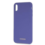 Guess Apple iPhone XR Silicone Cover Gold Logo Apple Purple